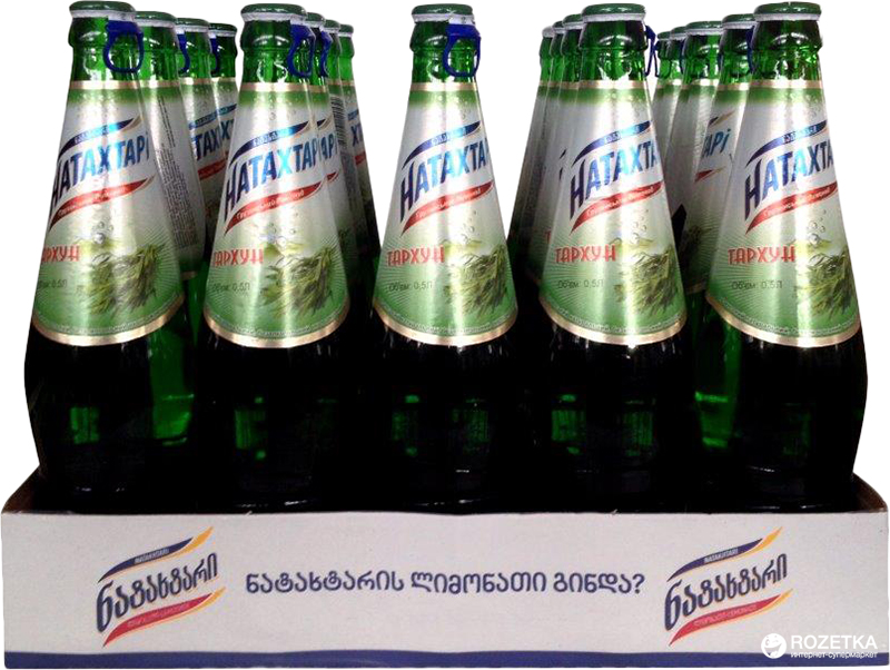 Акція на Упаковка лимонада Natakhtari Тархун 0.5 л х 20 бутылок (4860001120451) від Rozetka UA