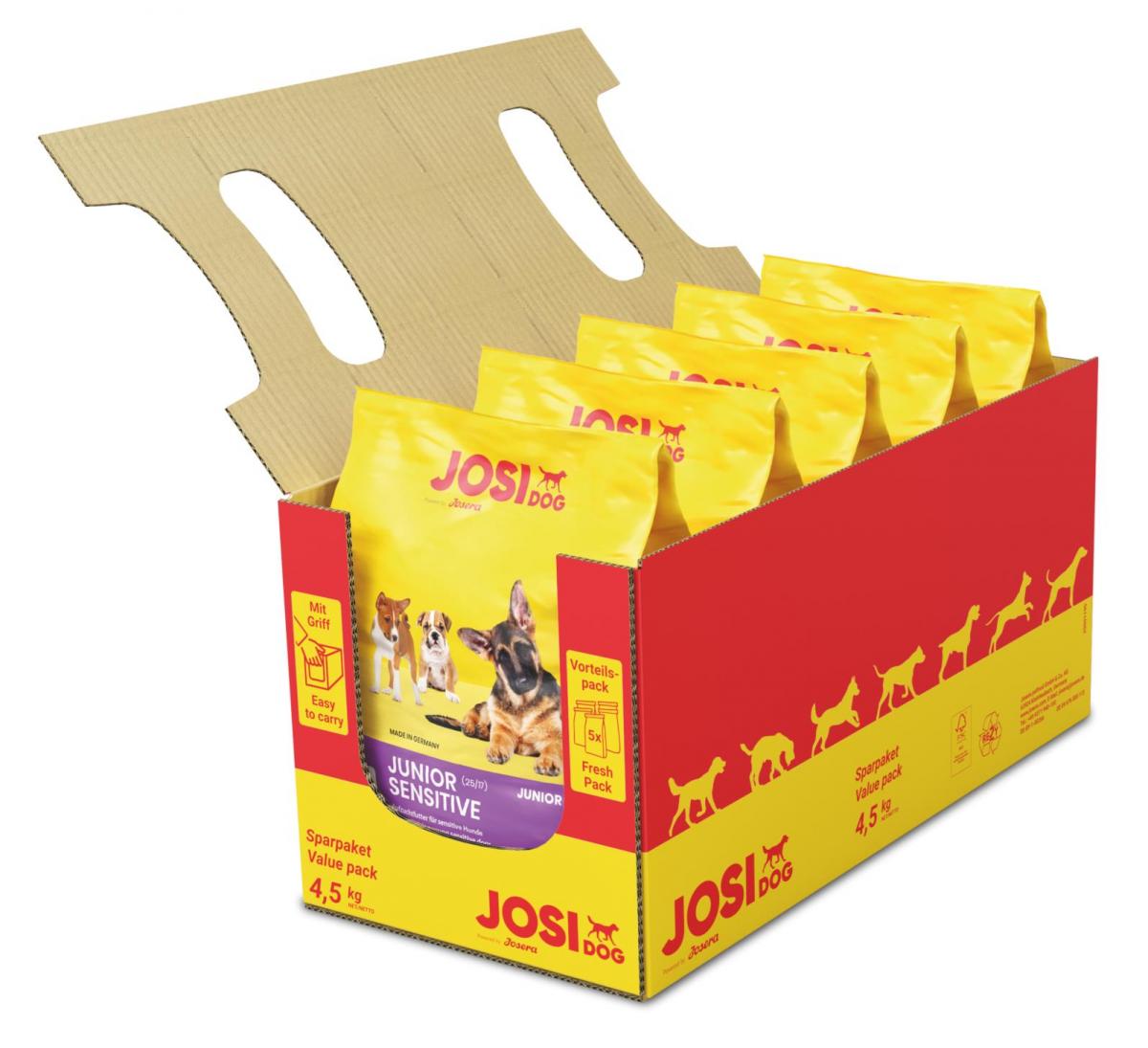 

Сухой корм для собак JosiDog Junior Sensitive 4,5 кг