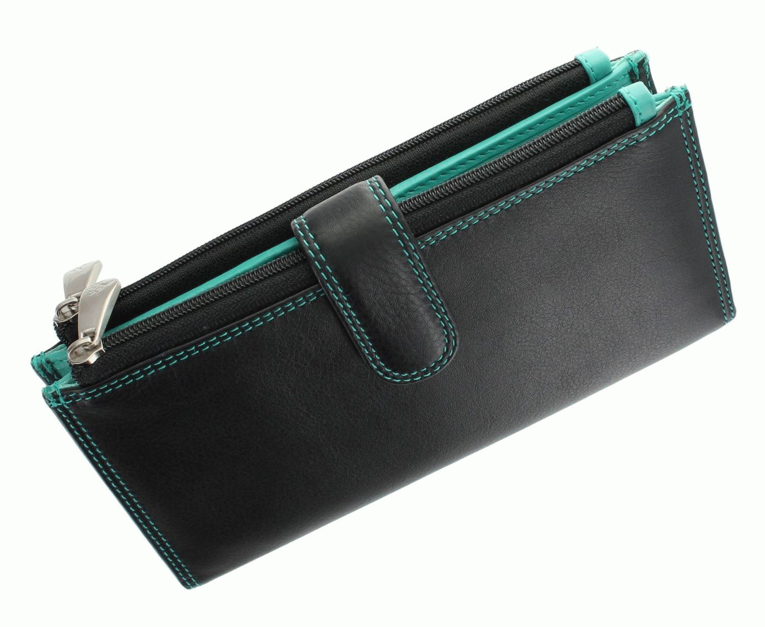 

Кошелёк Visconti CD-23 BLK_AQUA кожаный Разные цвета