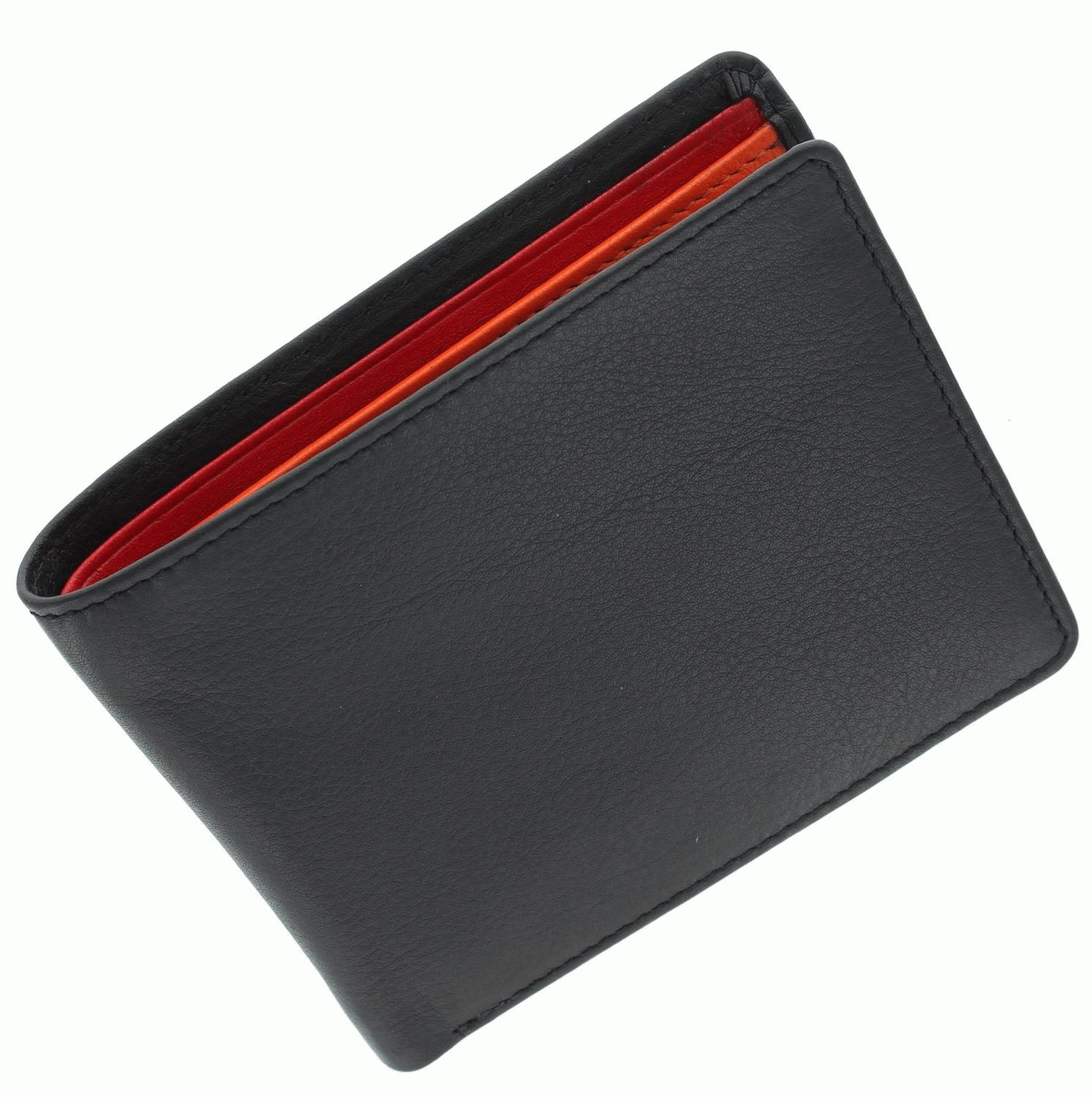 

Кошелёк Visconti BD-10 BLK_RED_ORG кожаный Черный