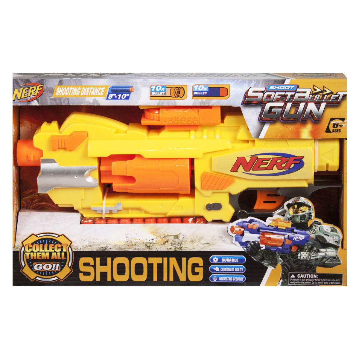 

Пистолет NERF желтый MiC (JBY-004) (123721)