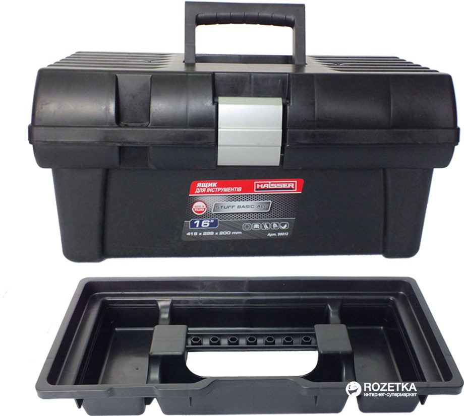 

Ящик для інструментів Haisser Staff Basic Alu 16" 415 x 226 x 200 мм