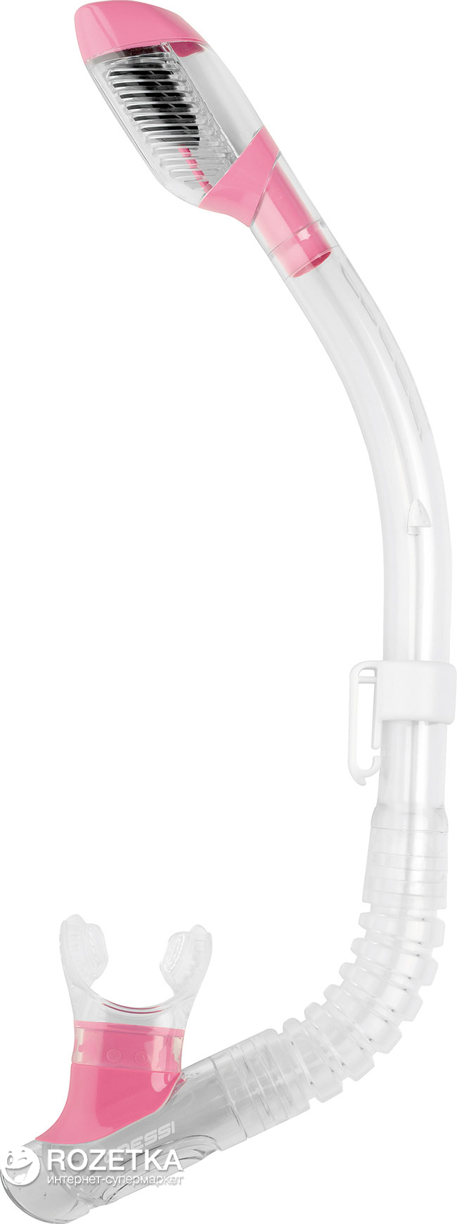 Трубка для дайвинга Cressi-sub Minidry Прозрачная с розовым (ES258840 ...