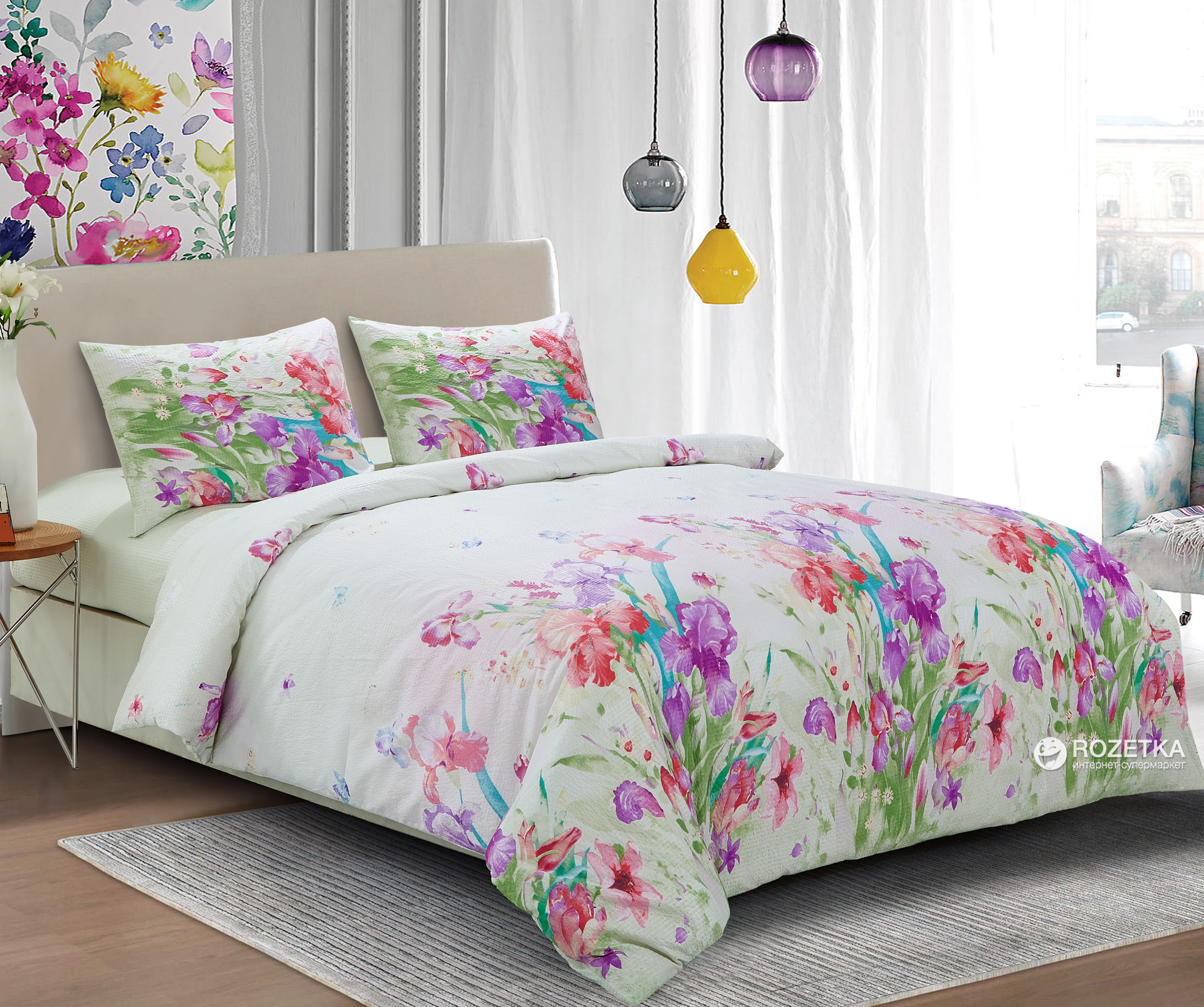 

Комплект постельного белья Zastelli Жатка 145x210х2 (S 014+св.зел)