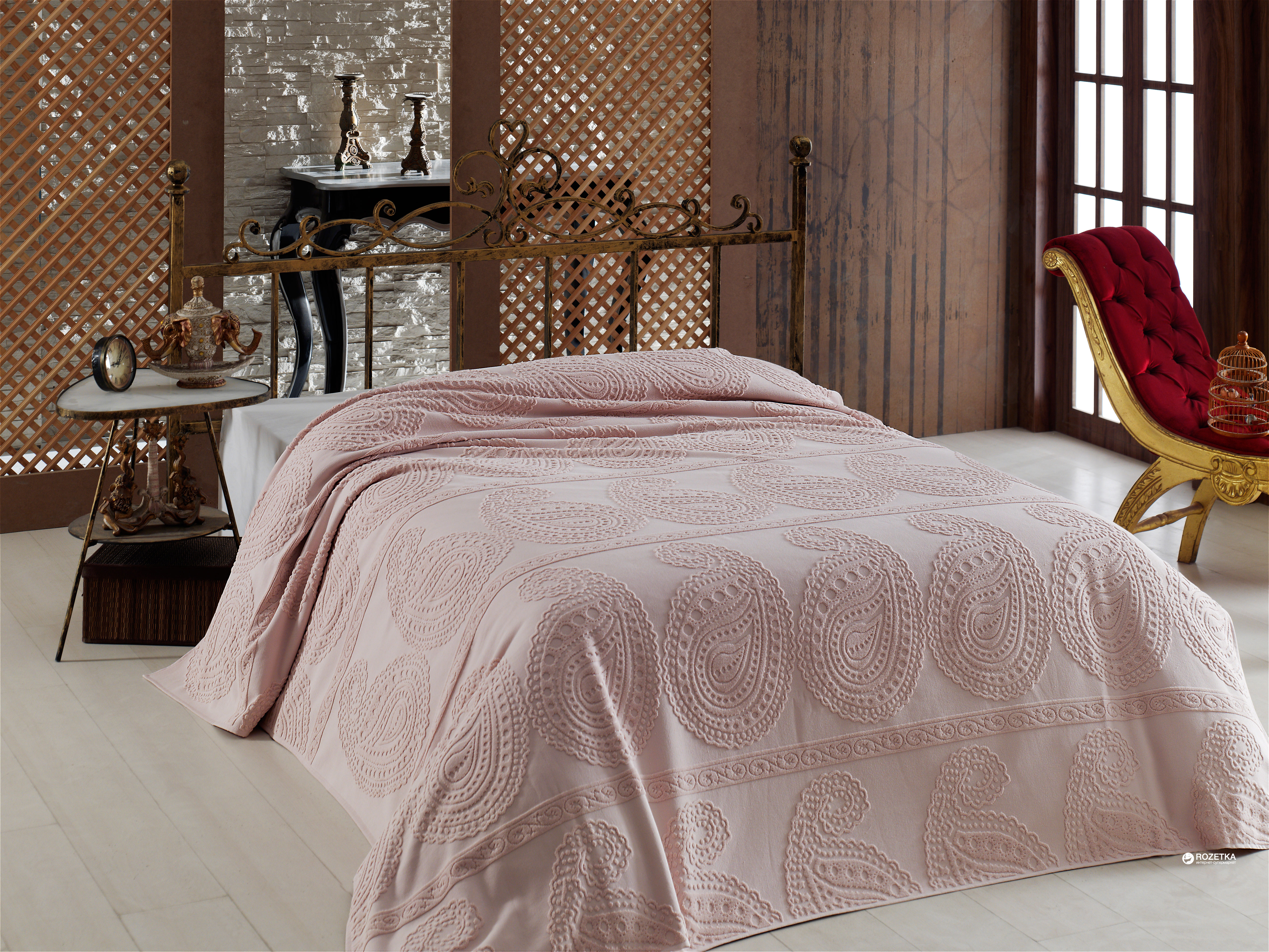 

Махровая простынь Arya Misley 160х220 см Pudra