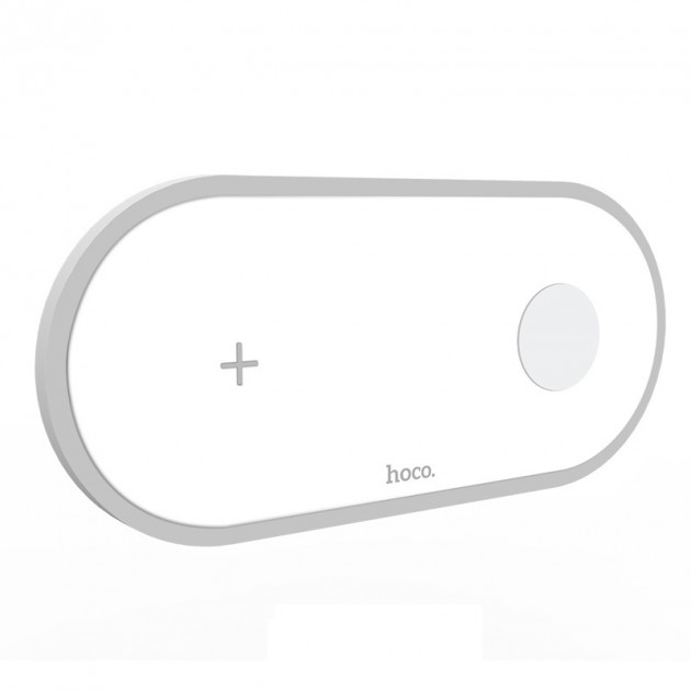 

Беспроводная зарядка 2в1 Hoco CW20 White