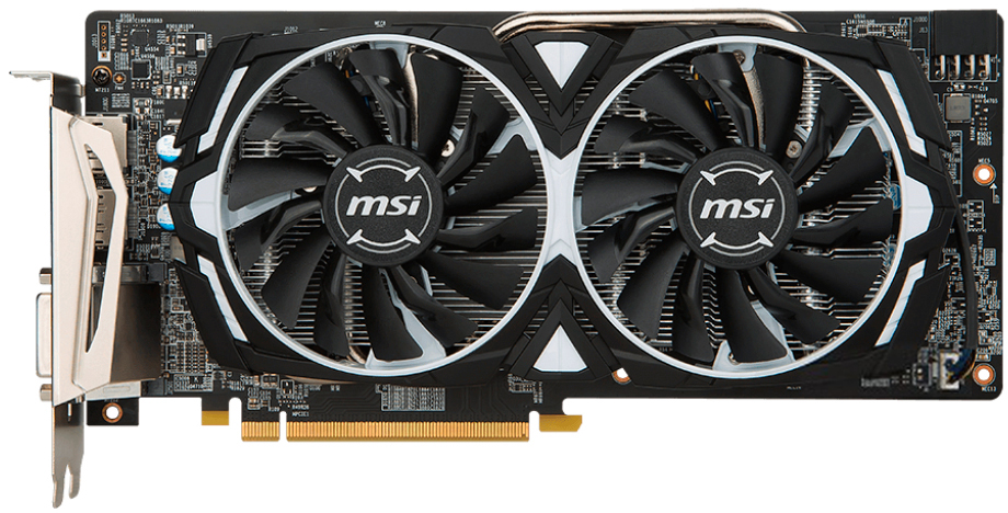 

MSI PCI-Ex Radeon RX 580 ARMOR 8G OC GDDR5 (256bit) (1366/8000) (DVI, 2 x HDMI, 2 x DisplayPort) (RX 580 ARMOR 8G OC)