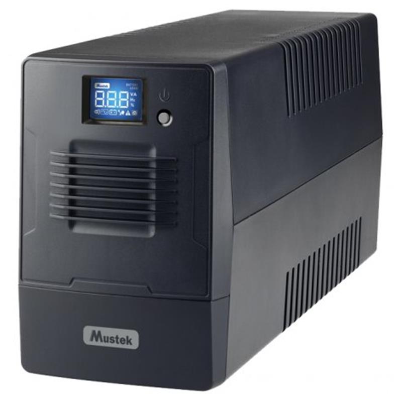 ДБЖ Mustek PowerMust 600 LCD, Line Int, 2xSchuko, USB (600-LCD-LI-T10 ...