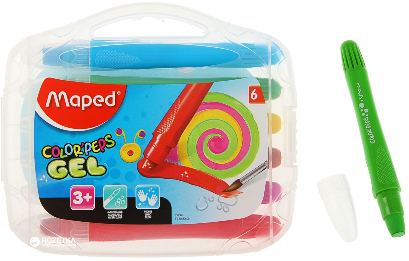 

Набор гелевых мелков Maped Color Peps Gel 6 цветов (MP.836306)