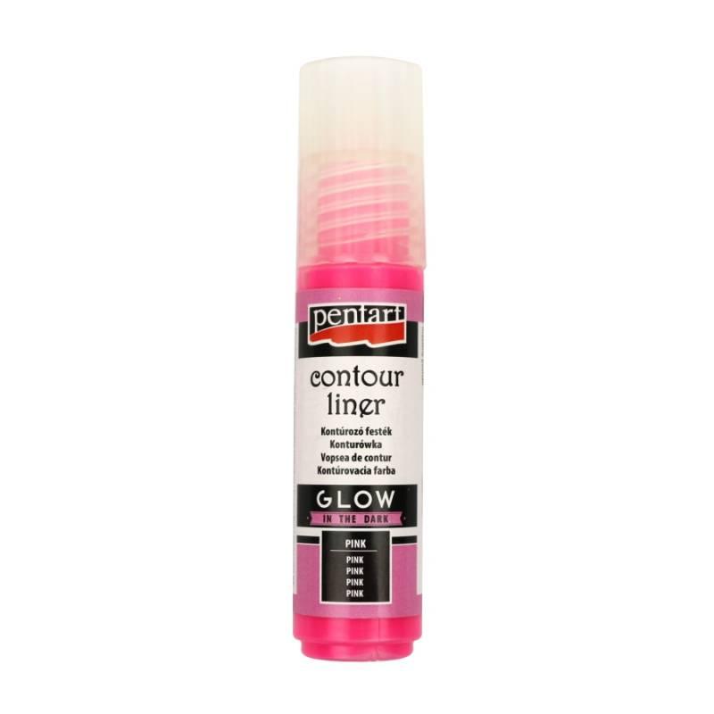 

Контур универсальный Pentart Glow in the dark 20мл розовый (5997412785869)