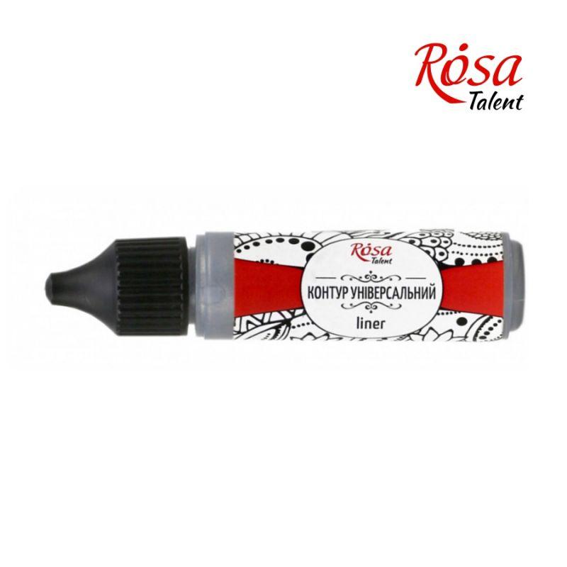 

Контур универсальный Rosa Pentart 20мл серебряный (5997412710571)