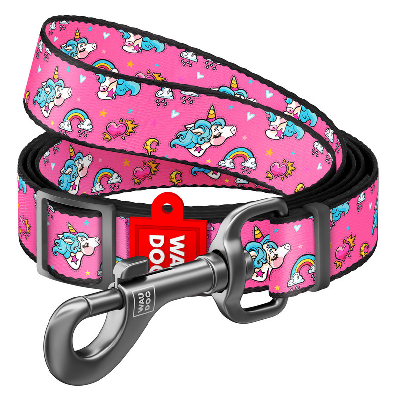 

Поводок WAUDOG Nylon Единороги нейлон разноцветный регулируемый 5316 (4823089325682)