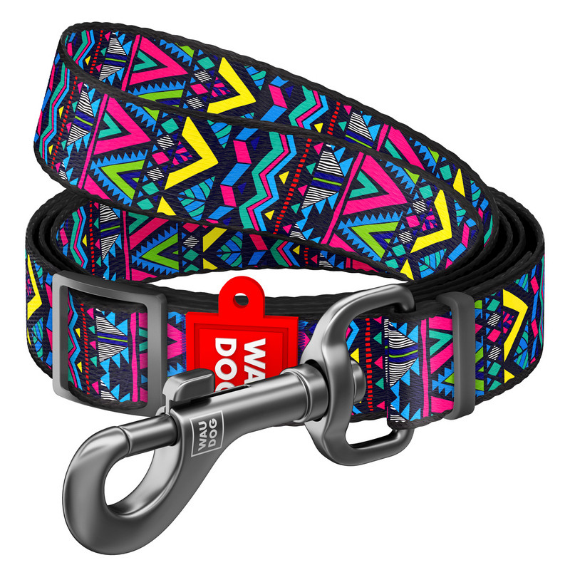 

Поводок WAUDOG Nylon Инди нейлон разноцветный регулируемый 5283 (4823089325873)