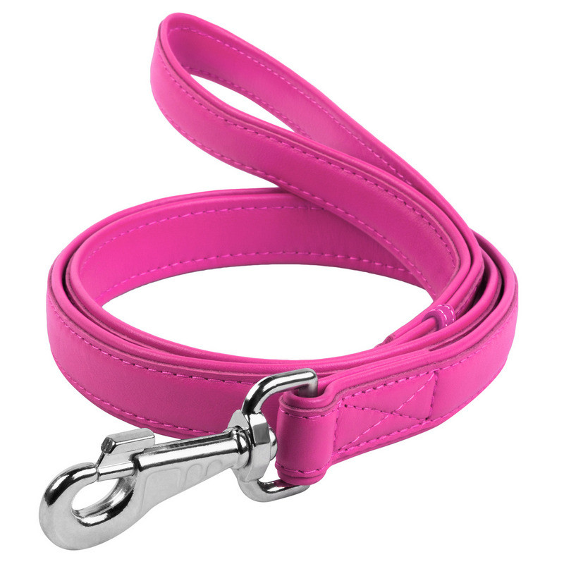 

Поводок WAUDOG Glamour кожа розовый 33767(4820152561305)