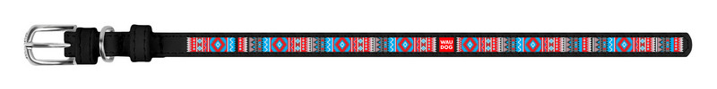 

Ошейник WAUDOG Design Этно кожа черный 37751 (4823089309699)