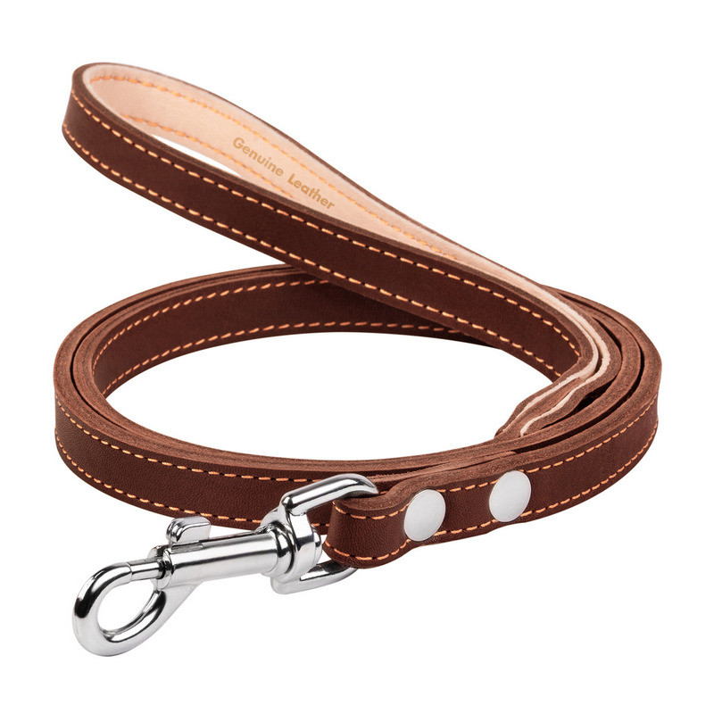

Поводок двойной CoLLaR кожа коричневый с прошивкой 04526 (4823089305141)