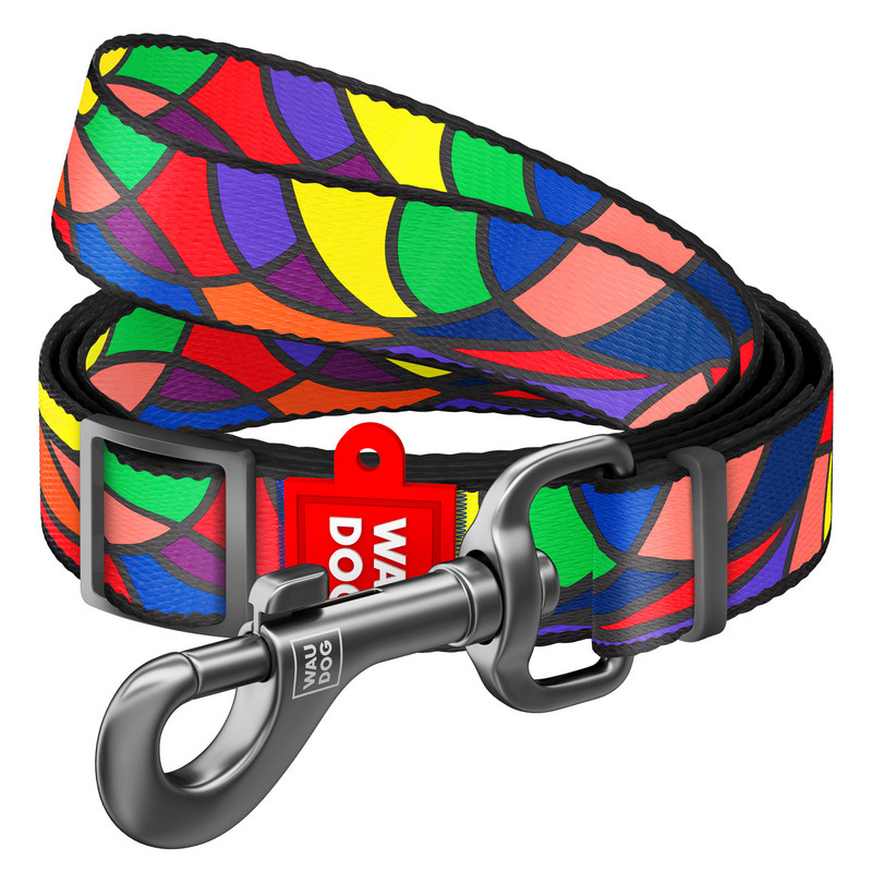 

Поводок WAUDOG Nylon Витраж нейлон разноцветный регулируемый 5328 (4823089325576)
