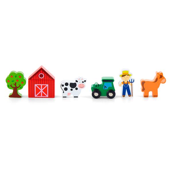 

Набір для залізниці Viga Toys Ферма (50812)