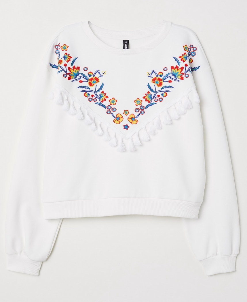 

Свитшот H&M 0620981-7 S Белый