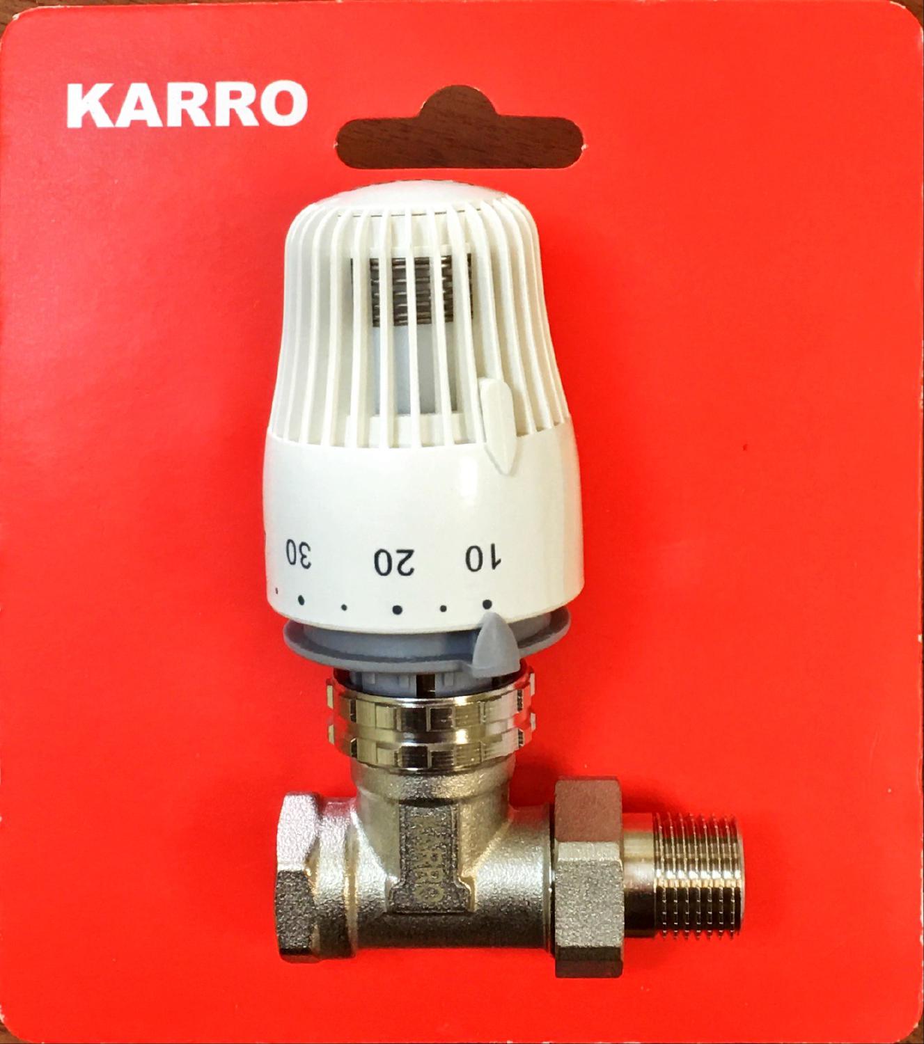 

Кран с термоголовкой угловой RTL 1/2" (KR2003+2152) KARRO