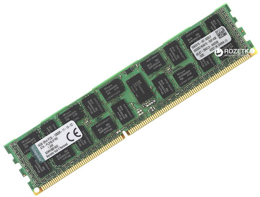 

Память Kingston DDR3L-1600 16384MB PC3L-12800 ECC Registered HP (KTH-PL316LV/16G)