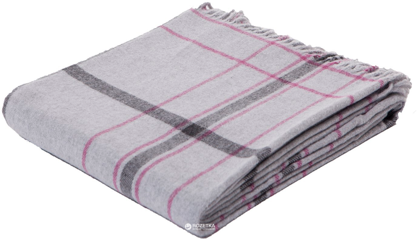 

Плед Biederlack 676320 Conny Karo Silber 130x170 см
