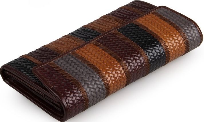 

Кошелек женский Vintage 14494 кожаный коричневый