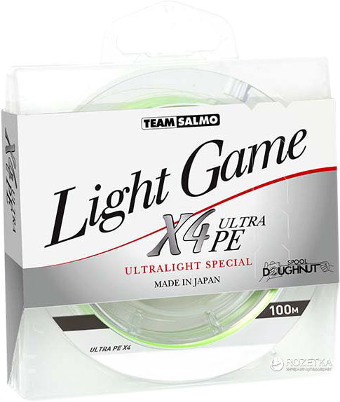 

Шнур Team Salmo Light Game X4 Ultra PE 100 м 0.042 мм 1.74 кг (5014-004)