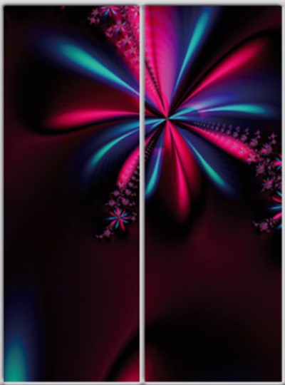 

Шкаф купе Luxe Studio Стандарт-1 Фотопечать Абстракция-2 1200x2300x450 двухдверный