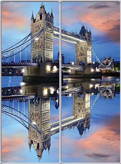 

Шкаф купе Luxe Studio Стандарт-1 Фотопечать Архитектура-24 1400x2100x450 двухдверный