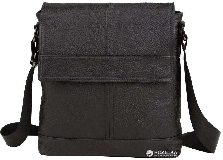 

Мужская кожаная сумка-мессенджер TIDING BAG M38-3822A Черная