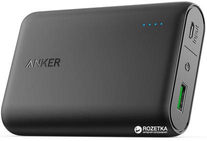 

УМБ Anker PowerCore QC3.0 V3 10000 mAh Black (A1266H11/A1266G11)