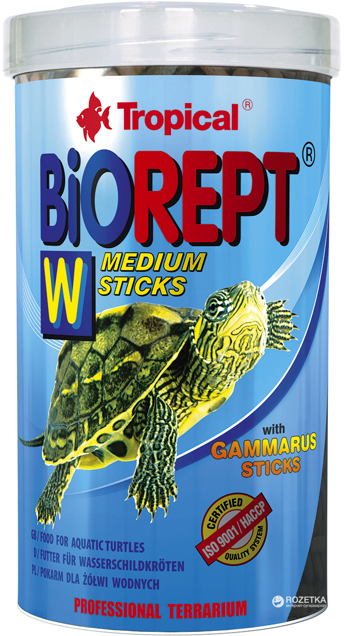 

Корм Tropical Biorept W для земноводных и водных черепах 500 мл / 150 г (5900469113653)