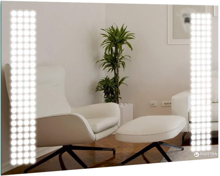 

Зеркало Liberta LED ELINI 800х700 кн5 часыС