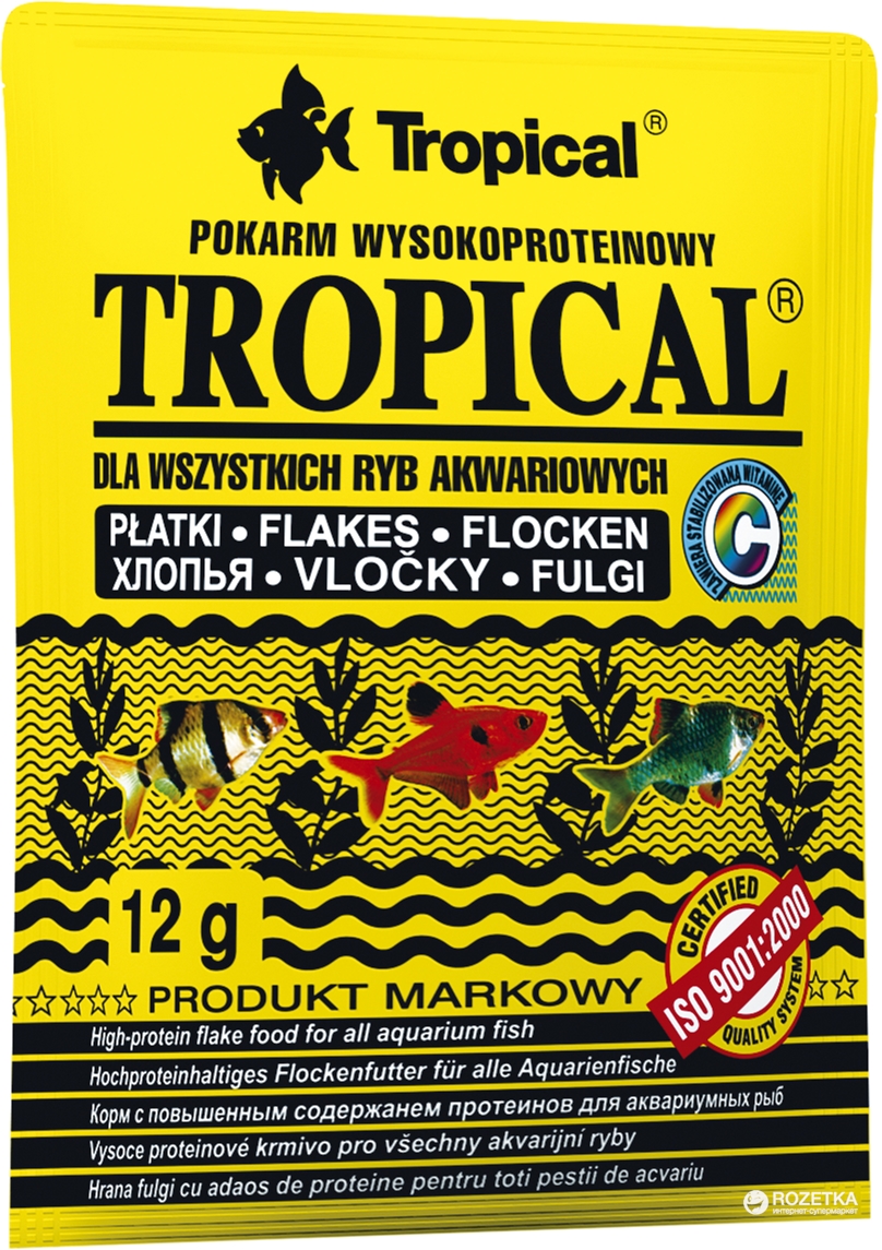 Корм Tropical для аквариумных рыб в хлопьях 60 мл (5900469744215) – в ...