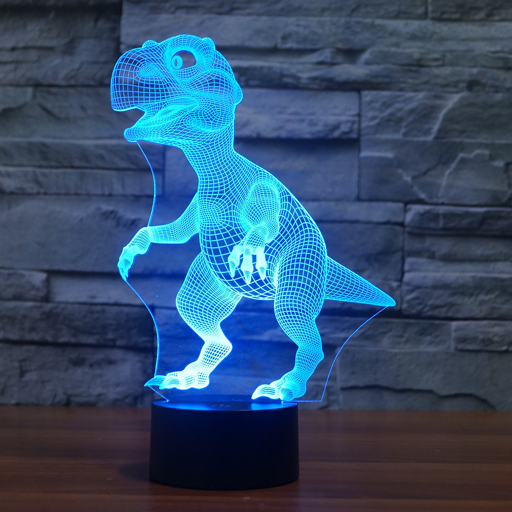 

3D-лампа ночник с пультом Lumen Raptor