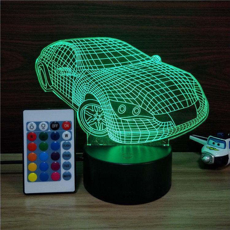 

3D-лампа ночник с пультом Lumen Car