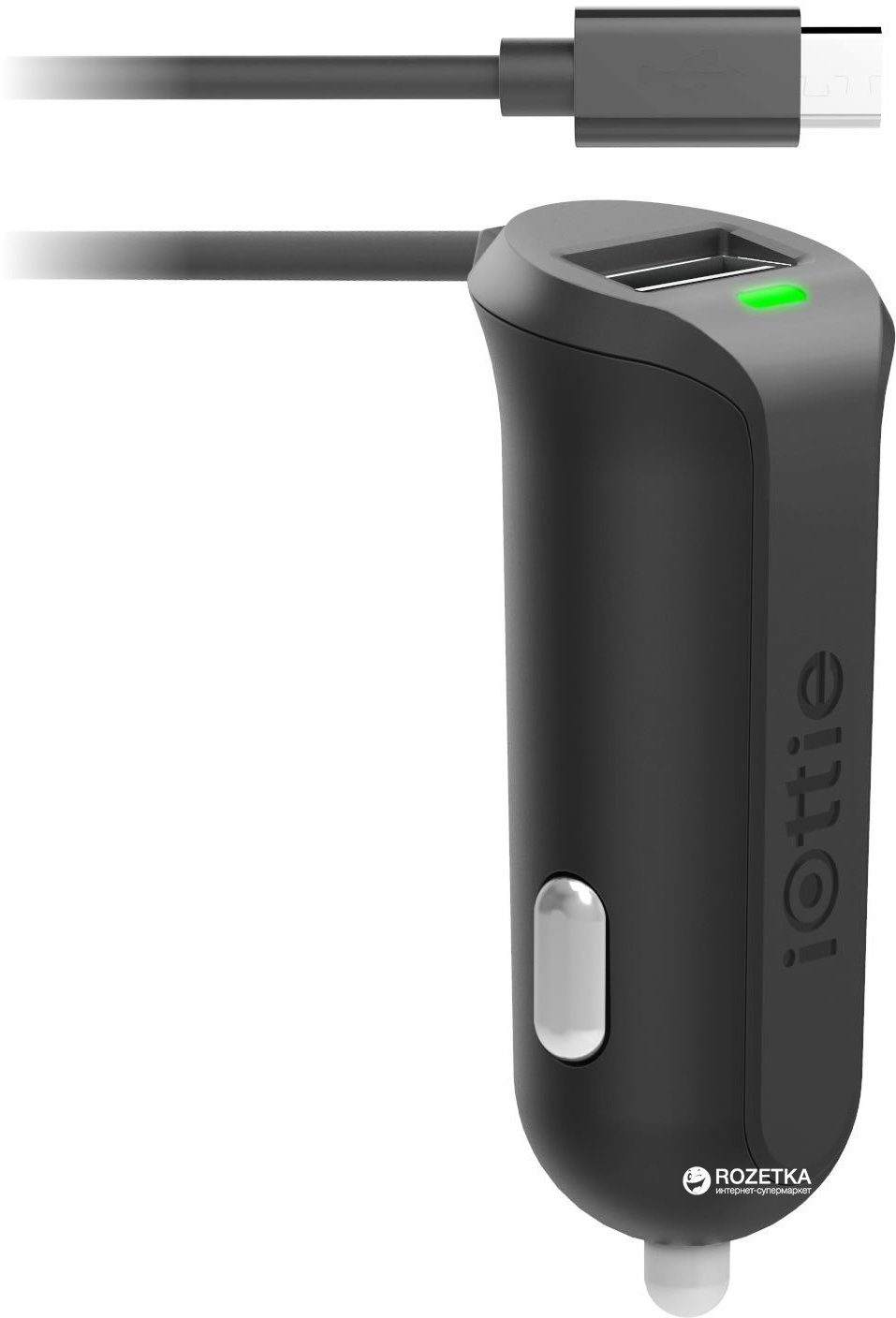 

Автомобильное зарядное USB-устройство iOttie RapidVolt Mini Car Charger с кабелем microUSB