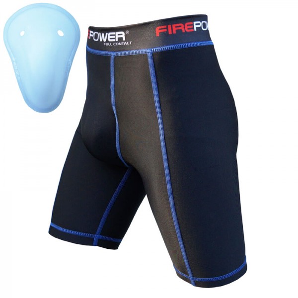 

Шорты компрессионные FirePower FPCS1 (XL) Черные с синим