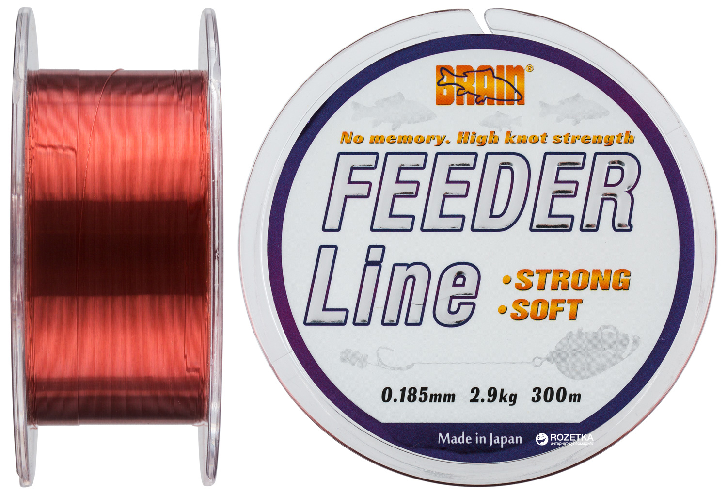 

Леска Brain Feeder 300 м 0.185 мм 2.9 кг (18587001)