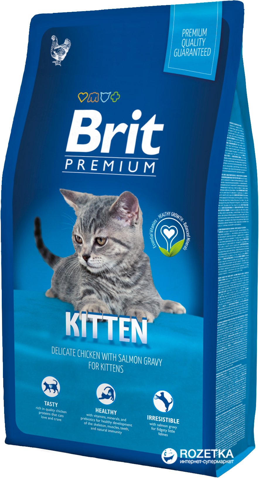

Сухой корм для котят с курицей Brit Premium Adult Kitten 8 кг