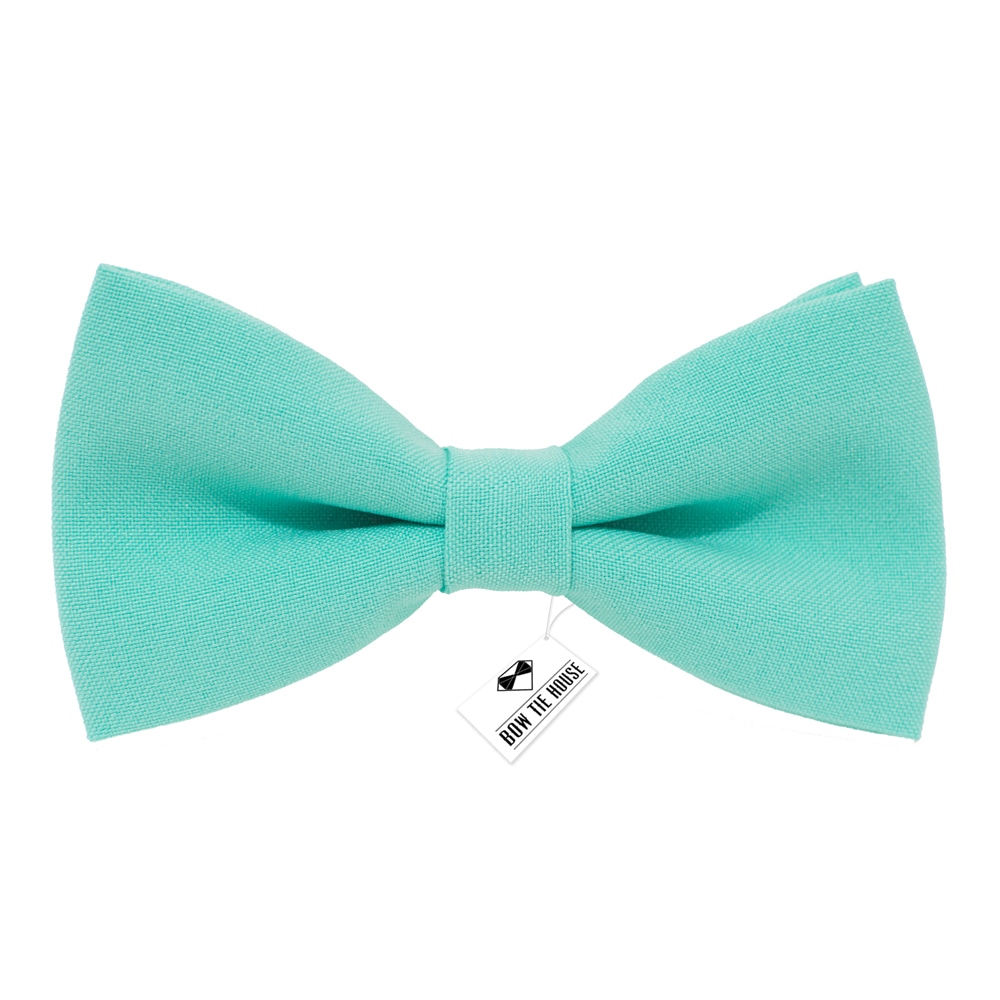 

Бабочка Bow Tie House™ большая мятная однотонная габардин 09368