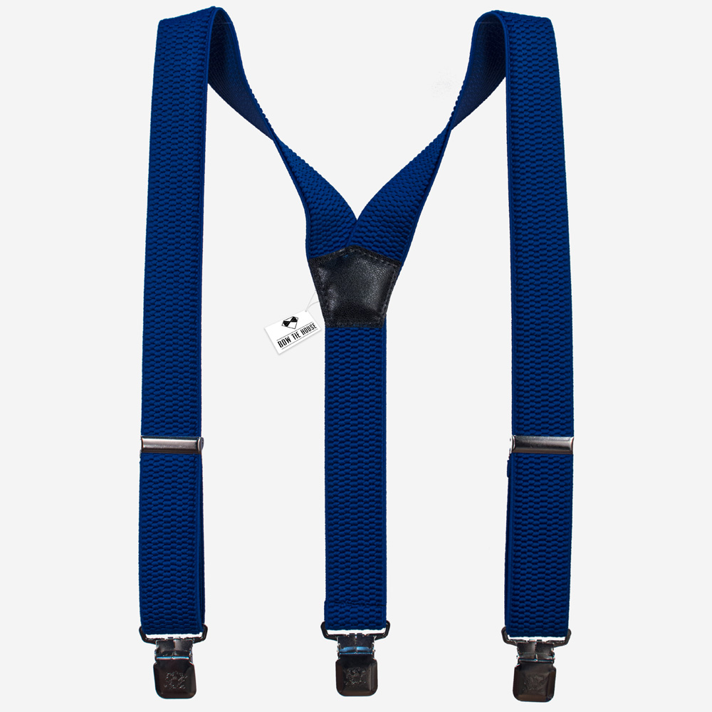 

Подтяжки Bow Tie House™ мужские широкие синие Y4 cm 07851