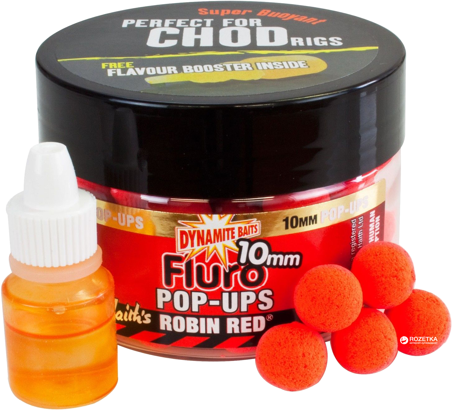 

Бойлы Dynamite Baits Robin Red Fluro Pop-Ups 10 мм 100 г (DY563)