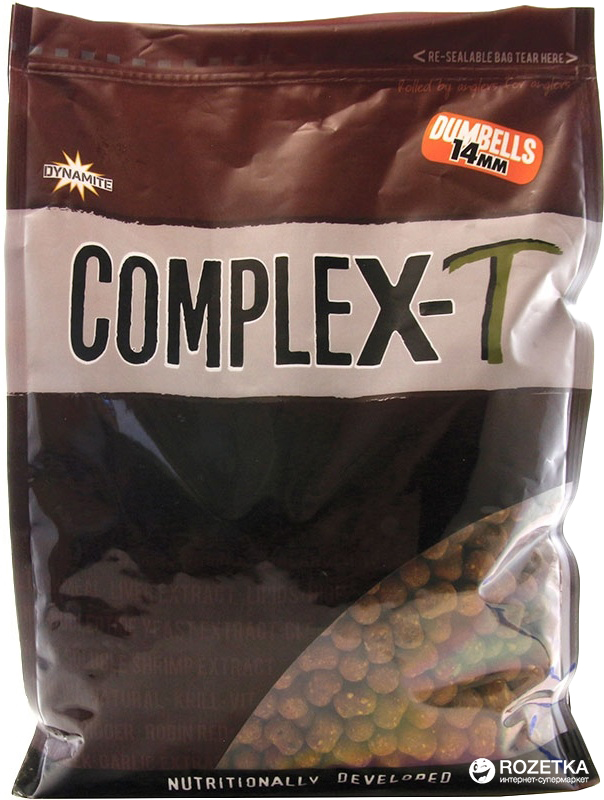 

Бойлы тонущие Dynamite Baits CompleX-T Shelf Life Dumbell 14 мм 1 кг (DY1085)