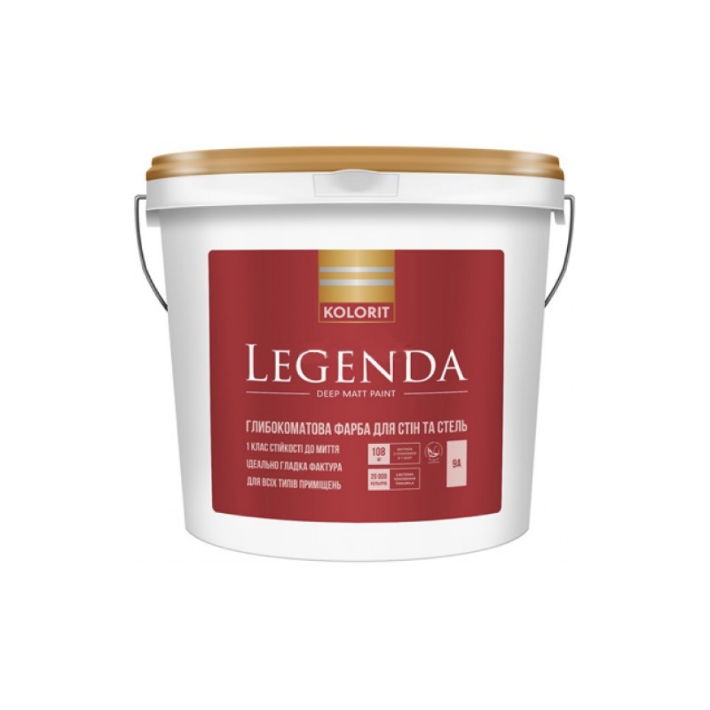 

Краска Kolorit Legenda база А, С 4.5 литра, база А