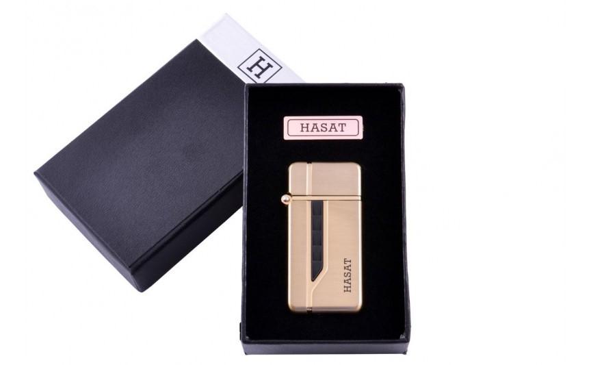

Зажигалка в подарочной коробке HASAT (Турбо пламя) №4310 Gold Moongrass