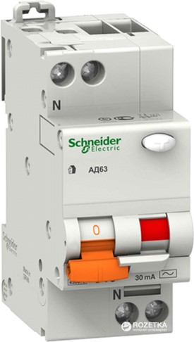 

Диференціальний автомат Schneider Electric 2 Р 25 А 30 мА тип C