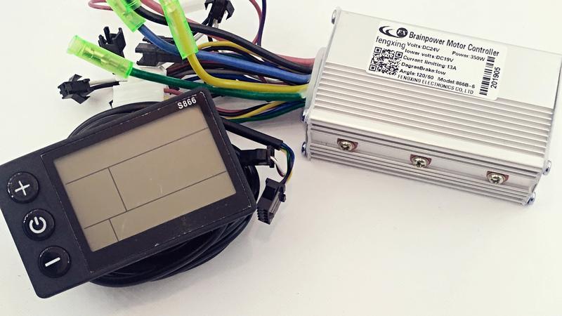 

Контроллер электровелосипеда с дисплеем 350W 24V B24 866B-6 (16639)