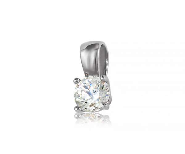 

Подвеска из белого золота с камнем SWAROVSKI Zirconia "Кокетка", П4100/1SW